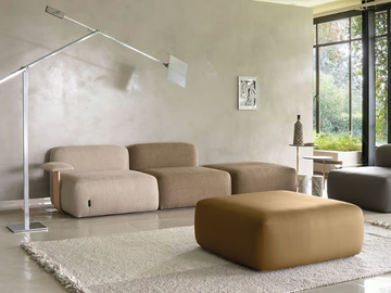 ONE HUNDRED - Modular fabric sofa by Quinti Sedute - view 3